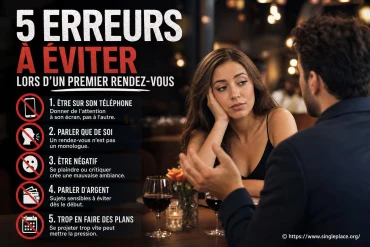 5 erreurs à éviter lors d’un premier rendez-vous pour réussir votre rencontre