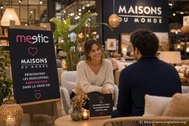 Meetic et Maisons du Monde réinventent les rencontres amoureuses dans la vraie vie