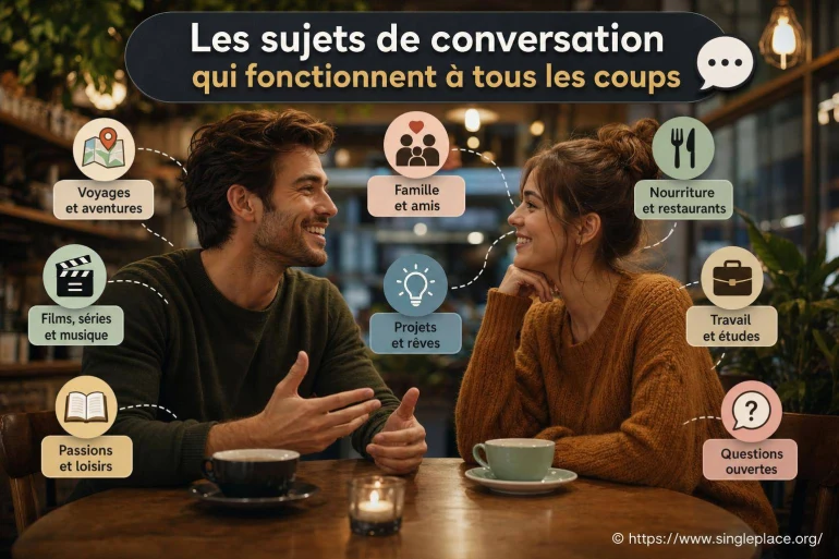 Les sujets de conversation qui fonctionnent à tous les coups en rendez-vous